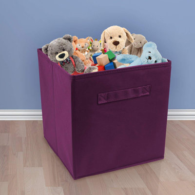 Sorbus 6 Pack 11" Foldable Fabric Storage Cube Bins with Handles