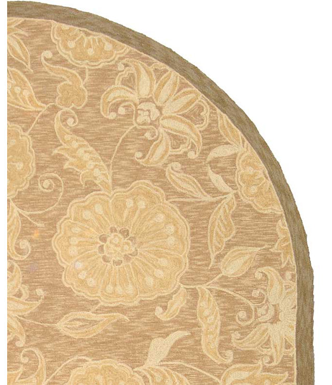 Jonsson Hand Hooked Wool Pile Floral Rug