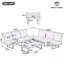 Ensemble de conversation pour canapé modulaire d'extérieur