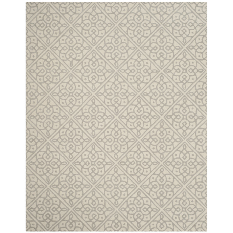 Sadik Hand Tufted Wool Geometric Rug, Rectangle 8' x 10'