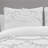 Scallop Ruffle White Garment Washed Soft Solid Quilt Set-1644262991