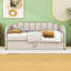 Lit de jour simple rembourré avec couchette, ports USB et lattes-313734403