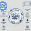 Assiettes plates en céramique, plat de service plat rond Rodriguez Inch pour apéritif, salade, dessert et steak, ensemble de 6, (bleu)-1033707511