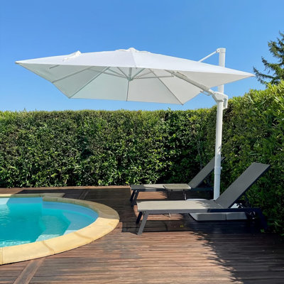 Parasol carré en polyester 10 'x 10'