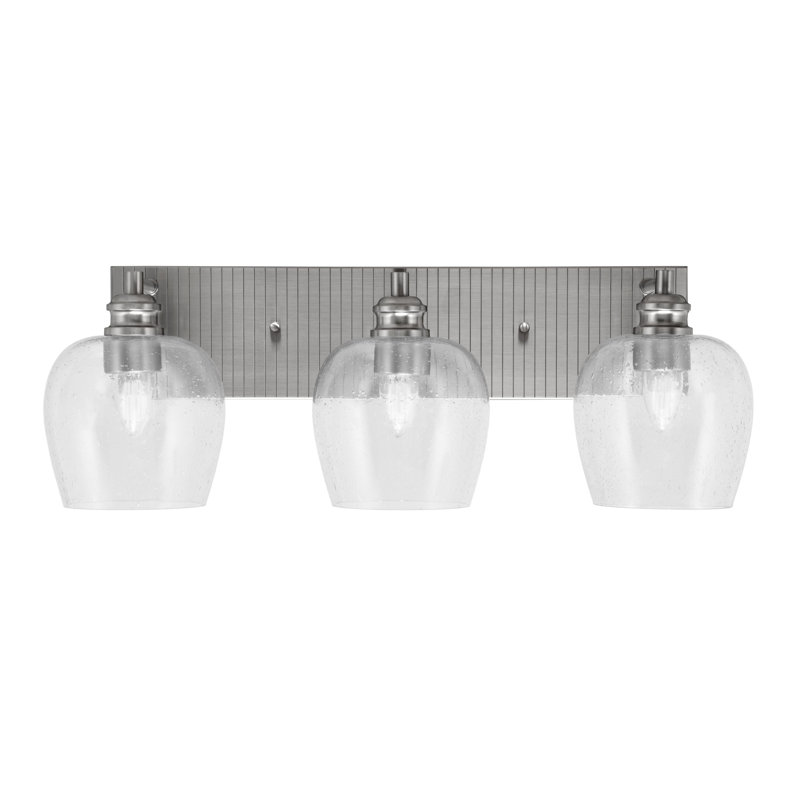 Attar 3 - Light Vanity Light, Brushed Nickel, Clear