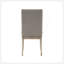 Ensemble de 2 chaises d'appoint avec dossier rembourré, garniture cloutée et finition gris brun pour un mobilier de salle à manger élégant