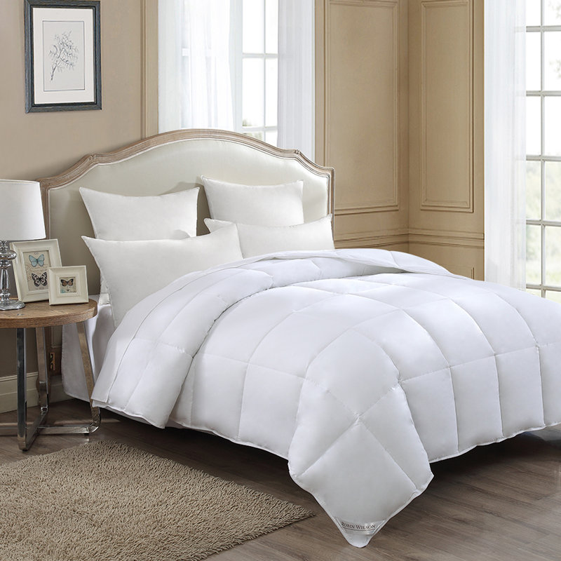 White Duck Down Medium Weight RDS Certified Comforter, Twin Comforter