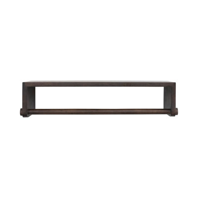 Sava Mango Solid Wood Accent Shelf with Towel Bar