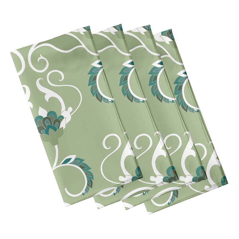 Clodean West Indies Napkins, Green