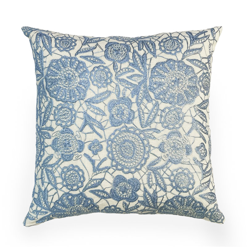 Lacework Linen Throw Pillow