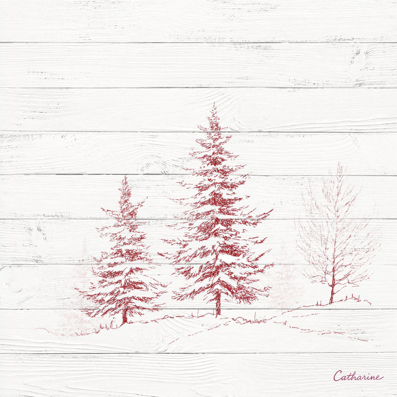 «Barn Barn in Snow Rustic Winter Scene», art mural sur toile tendue, H 12 po x l 12 po