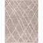 Tapis géométrique en polypropylène tissé à la machine brun / ivoire-1387267440
