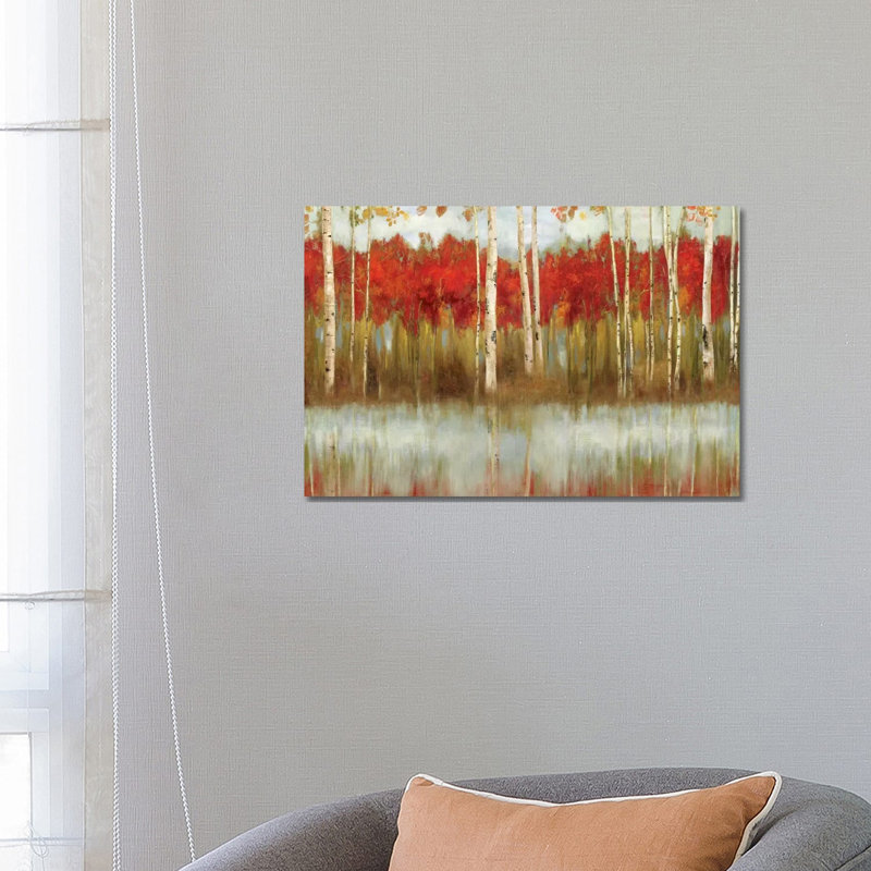 The Edge by Allison Pearce - Print on Canvas, 66.04 cm H x 45.72 cm W, Brown Floater Framed