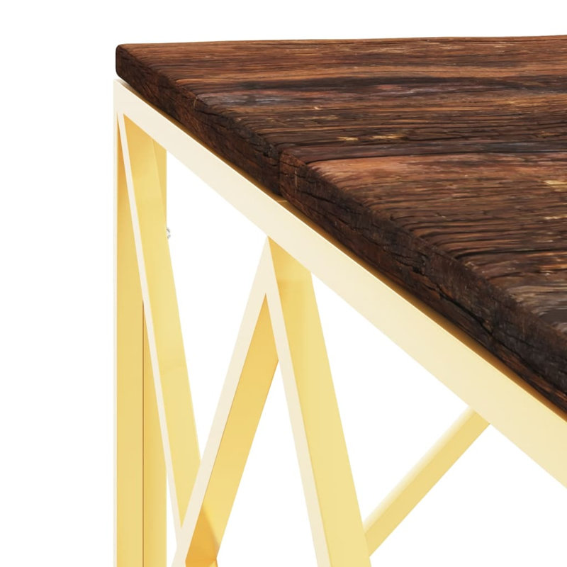 Criselda Frame Coffee Table, Golden frame