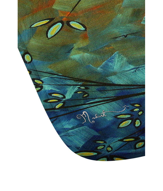Tapis de salle de bain plumes