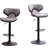 Adjustable Height Of 2, Grey, Base, 360 Rotation Seat, 17.98"W X 20.71"D 34"-42.5"H Gray Swivel , 2 With Base - Comfortable Foam, Modern Appearance, Seat-1408440360
