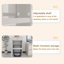 Armoire sur pied avec roulettes, support de robot de balayage avec portes et tiroirs