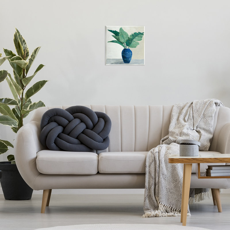  «Fan Palms in Vase», art mural sur bois par Jacob Q