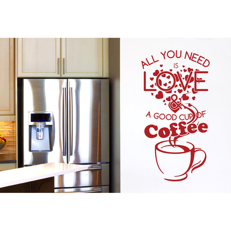 Non-Wall Damaging Wall Decal, Dark Red