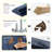 All-Weather HDPE Folding Adirondack Rocking Chair with Retractable Ottoman, 3-Position Adjustable Outdoor Rocking Chair for Patio, Gargen, Deck-1020284247