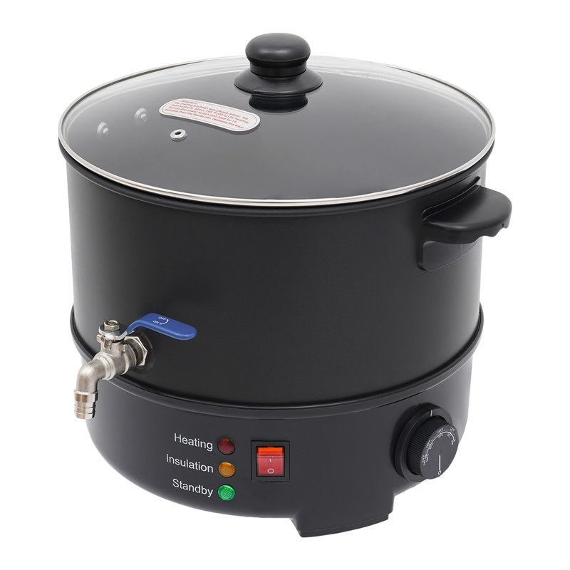 Fondoir à cire électrique 7,7 L, H 11,8 po x l 12,4 po x P 12,4 po