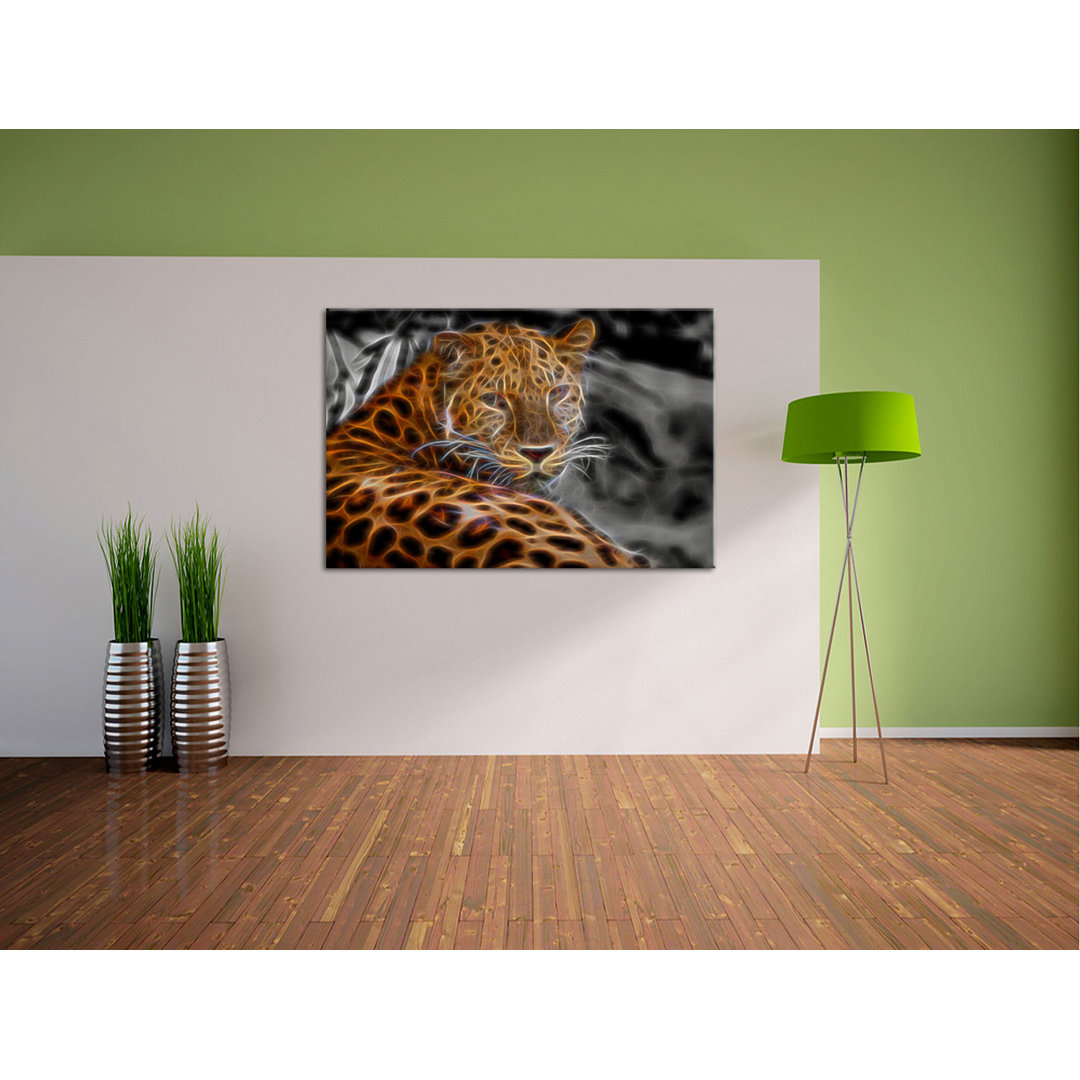 Leinwandbild Leopard im Schatten