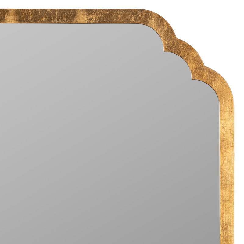 Covell Scalloped Arch Accent Mirror, Gold Leaf