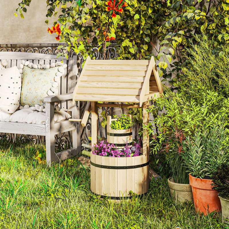 Wishing Well, Natural Wood