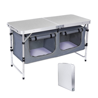 Jihoo Rectangular Aluminum Outdoor Folding Camping Table