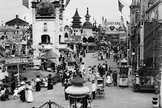 « coney island », reproduction de photo, 24 po x 36 po