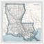 «White Louisiana Map», cadre photo-449969960