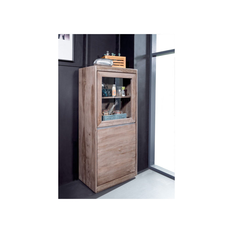 Noble Unique Display Cabinet, Smoked oak