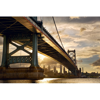 Hartzell Philadelphia Sunset - Wrapped Canvas Print