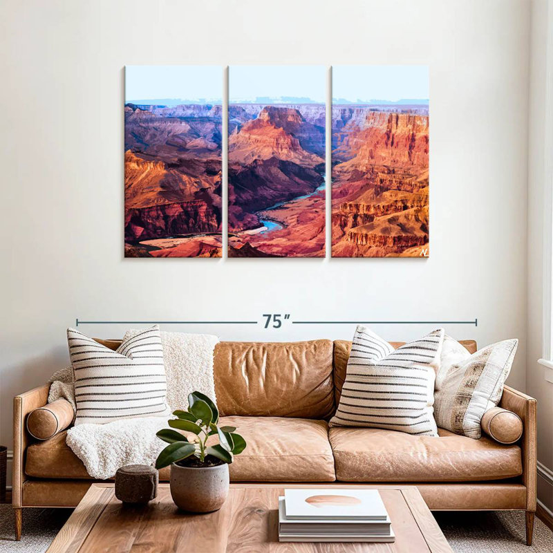Illustration du Grand Canyon d'Alvord II, H 36 po x l 57 po