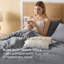 Lits dans un sac, ensemble de lit avec édredon, taies décoratives, coussin décoratif, couverture en chenille-110189456-110189458