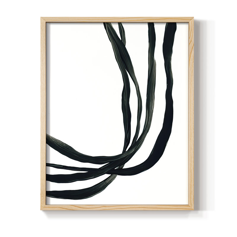 Onyx Ribbon I, reproduction encadrée - bois massif, H 11 po x l 9 po