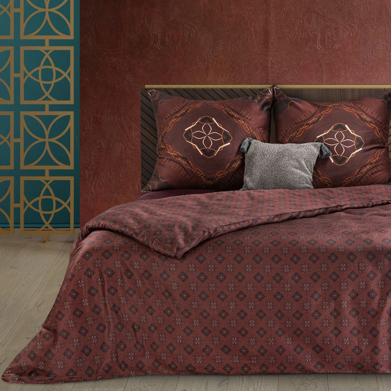Cotton Plaid Duvet Cover Set with Pillowcases