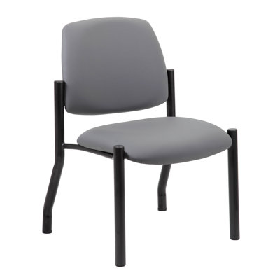 Vinyl Seat Reception Chair with Metal Frame