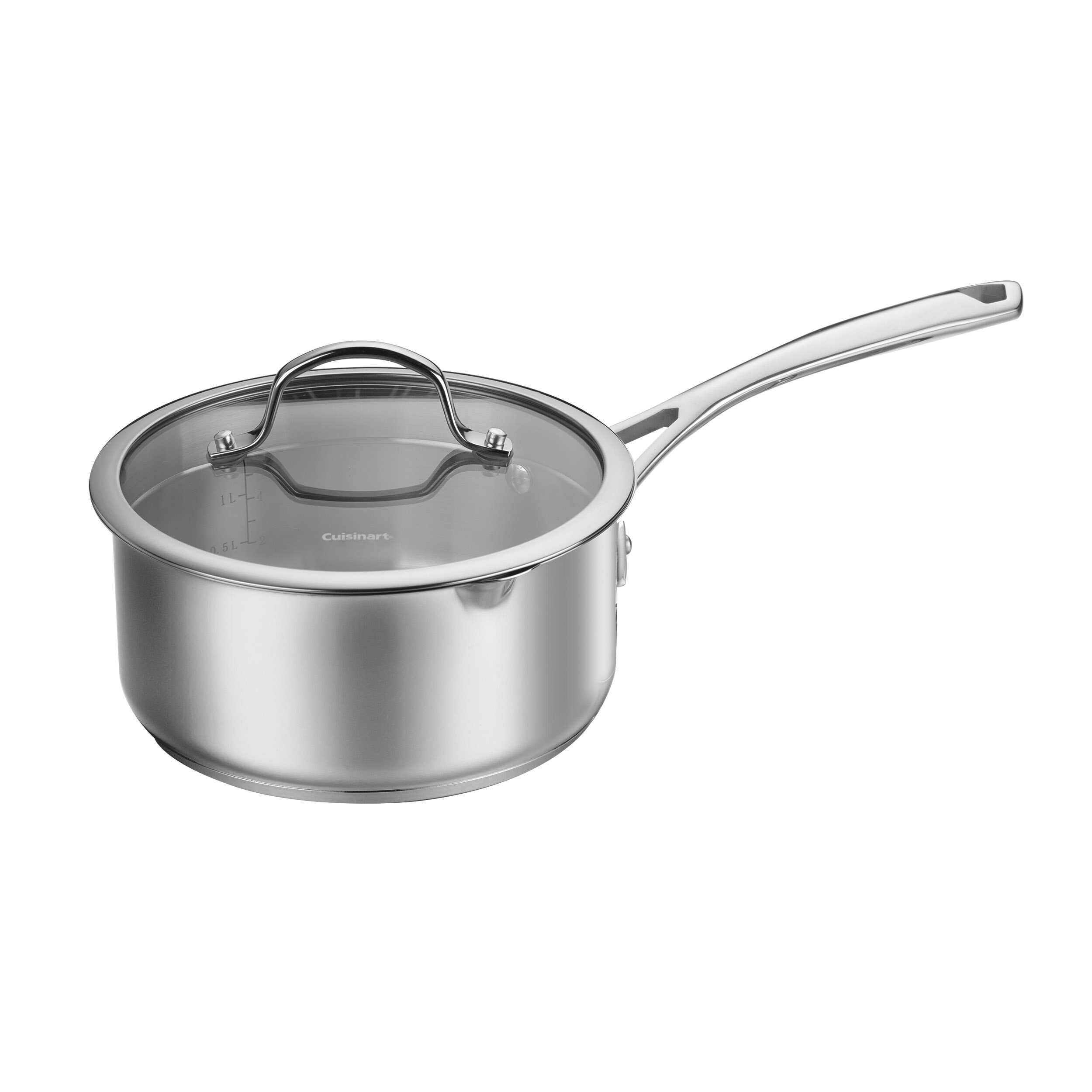 Cuisinart 2 qt. Non-Stick Stainless Steel Saucepan with Lid
