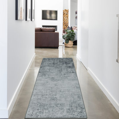 Wyatt & Ash Hazen Abstract Machine Washable Imagine Printed Chenille Rugs 1-Piece