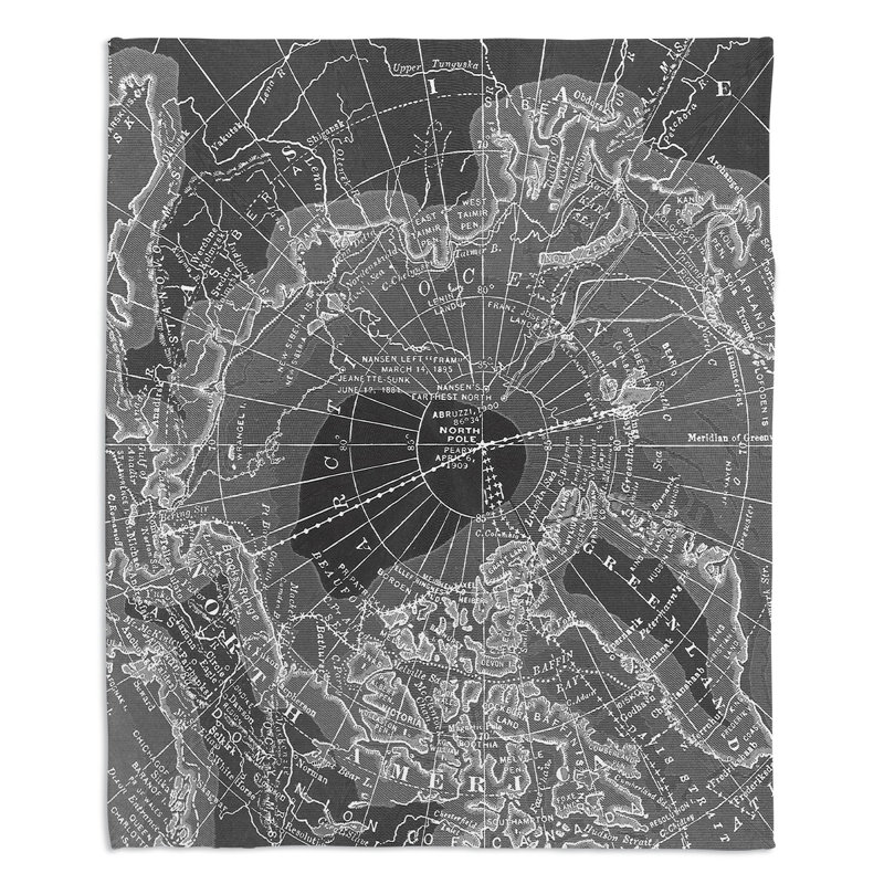  Couverture douce en sherpa, 68 po x 80 po, Gris foncé