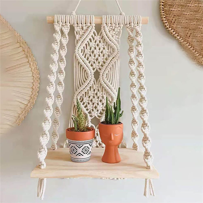 Tablette décorative Macrame