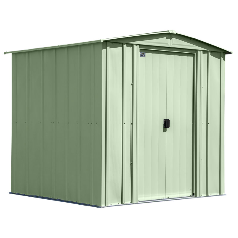 Remise de rangement Classic en acier, 6 x 7, vert sauge, Sauge vert