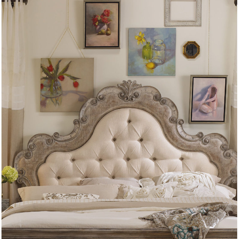 Chatelet Upholstered Panel Bed, Queen
