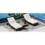 Chaise longue d'extérieur Ferncliff avec 5, coussin de chaise et roulettes pour le jardin, la piscine, la chaise de jardin brun et beige, la cour portable, le jardin-121171318