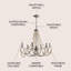 Lustre carré en fer Carnes