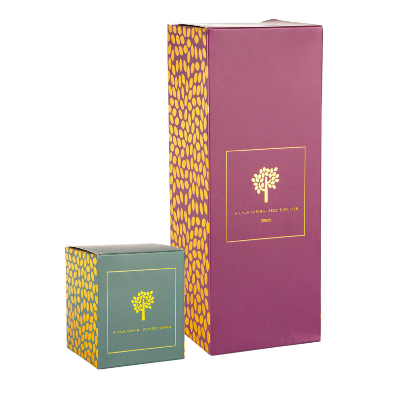 Nicola Spring - Scented Candle & Reed Diffuser - 130g - Green Pomelo & Passion Fruit