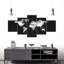 Ensemble de 5 cartes en noir et blanc sur toile-188213329