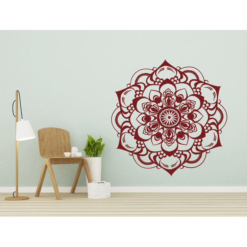 Plants & Flowers Wall Decal, Burgundy, 46" H x 46" W
