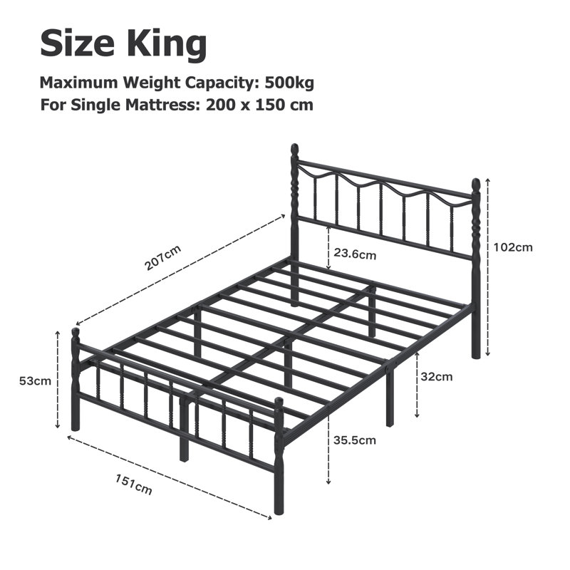 Bed Frame, kingsize